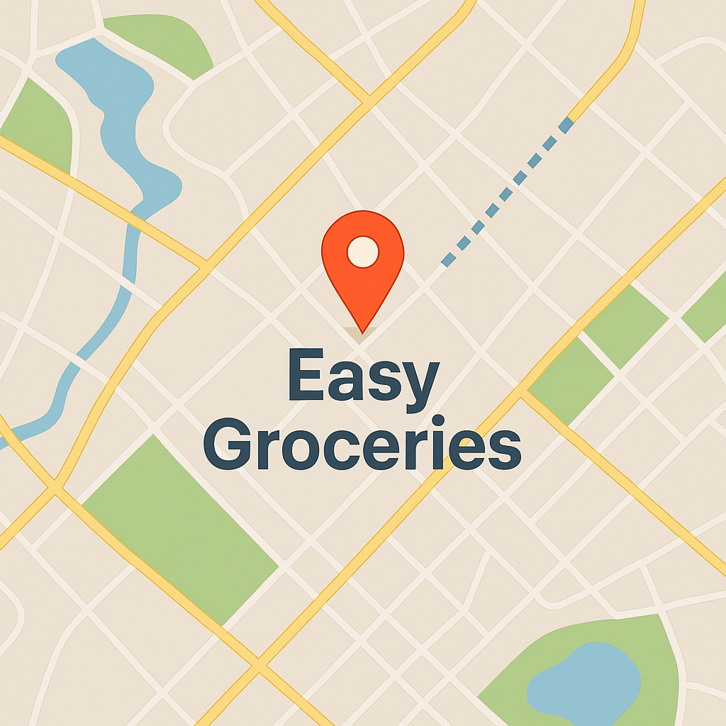 Easy Groceries Location Map